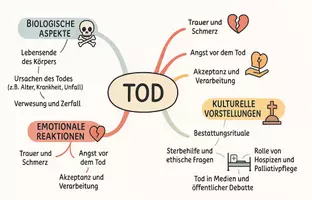Vorschau - Arbeitsblätter - Arbeitsblatt "Tod" + Onlineübung & MP3 + Mindmap + Infografik - Seite 2