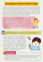 Vorschau - Arbeitsblätter - Influencers: Social Impact, Advertising, Responsibility - Seite 1