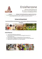 Vorschau - Stundenentwürfe - Unterrichtseinheit: Auswertung & Reflexion der Beobachtung – Dokumentation reflektieren und Entwicklung einschätzen, Lernfeld 4 Bildungs- und Entwicklungsprozesse anregen und unterstützen - Deckblatt