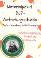 Vorschau - Arbeitsblätter - DaZ-Vertretungsstunde – Einfach einsetzen, sofort loslegen! - Deckblatt