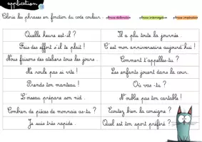Aperçu - Préparation de séquence / Séquence complète - Colle et crayon les différents types de phrases - Page 2