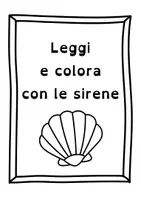 anteprima - Testo - Storie ad alta leggibilità sulle sirene con disegni da colorare - Pagina 1