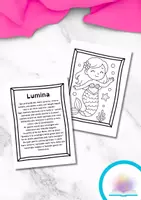 anteprima - Testo - Storie ad alta leggibilità sulle sirene con disegni da colorare - Pagina di copertina