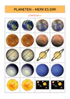 Vorschau - Spiele - Planeten I Merk es dir & Domino - Deckblatt