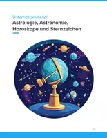 Vorschau - Unterrichtsreihen - Astronomie trifft Astrologie – Sternbilder, Horoskope und wissenschaftliche Perspektiven (Klasse 6–10) - Deckblatt