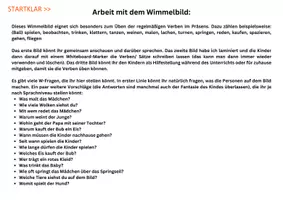 Vorschau - Arbeitsblätter - Wimmelbild & Arbeitsblätter I Förderung der regelmäßigen Verben - Seite 3