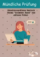Vorschau - Arbeitsblätter - Vorbereitung mündliche Prüfung Deutsch Abschlussprüfung - Deckblatt