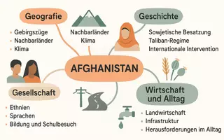 Vorschau - Arbeitsblätter - Arbeitsblatt "Afghanistan" + Onlineübung & MP3 + Mindmap + Infografik - Seite 2