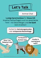Vorschau - Arbeitsblätter - Let’s Talk: Animal Chat – Lustige Sprechanlässe für Klasse 5/6 - Deckblatt