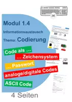 Vorschau - Stundenentwürfe - Codierung aus Lehrplan Plus Modul 1.4 - Deckblatt