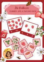 Vorschau - Spiele - Die Erdbeere - Spiele-Set: Klammerspiel und Zwillingssuche - Deckblatt