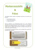 Vorschau - Fördermaterial/Inklusion - Fokus & Markierungshilfe - Deckblatt