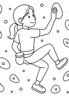 Vorschau - Mal- und Bastelvorlagen - Bouldern Malvorlagen für Kinder - Seite 1