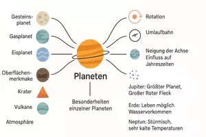 Vorschau - Arbeitsblätter - Lernposter + Arbeitsblätter zum Thema "Planeten" + Lösung & MP3 + Mindmap + Infografik - Seite 3