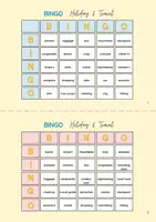Aperçu - Jeux - BINGO: Holiday & Travelling / English Game / ESL EFL - Page 2