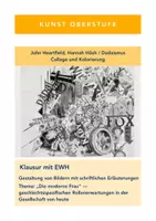 Vorschau - Klassenarbeiten - Kunst GK Klausur Collage und Kolorierung Dadaismus - Deckblatt