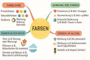 Vorschau - Arbeitsblätter - Arbeitsblätter zum Thema "Farbe" + Lösung & MP3 + Mindmap + Infografik - Seite 2