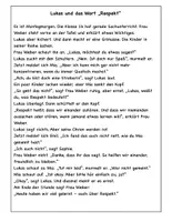 Vorschau - Stundenentwürfe - Lukas und das Wort „Respekt“ - Seite 1