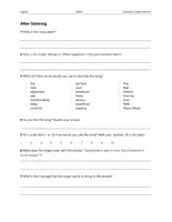 Vorschau - Arbeitsblätter - Someone Like You (Adele) – Listening Comprehension - Seite 2