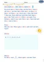 Vorschau - Arbeitsblätter - Rechengeschichte - Der warme Sommer / Thema Wasser - Seite 2