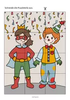 Vorschau - Spiele - Puzzle-Lauf: Karneval-Edition für den Sportunterricht (Fasching) - Seite 3