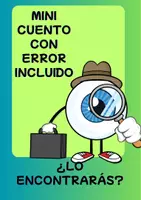 Vista previa - Refuerzo / NEE / Materiales de apoyo - Mini cuento largo con error incluido . Reel instagram - Portada