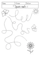 Vorschau - Arbeitsblätter - 4 Schwungübungen mit Schmetterlingen 🦋 - Deckblatt
