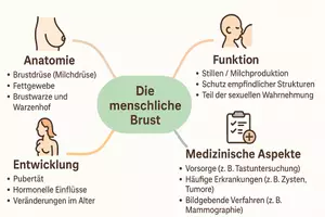 Vorschau - Arbeitsblätter - Arbeitsblatt zum Thema "Brust" + Onlineübung & MP3 + Mindmap - Seite 1