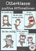 Vorschau - Arbeitsblätter - Otterklasse Materialpaket Klassentier Otter Classroom Management - Seite 1