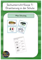 Vorschau - Arbeitsblätter - Orientierung in der Schule: Mein Schulweg - Deckblatt