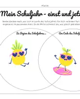 Vorschau - Arbeitsblätter - Mein Schuljahr - einst und jetzt! - Seite 1