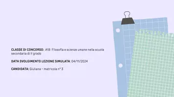 anteprima - Presentazioni / Lavagne - Esempio di Lezione simulata classe a18 per concorso - Pagina 1