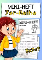 Vorschau - Arbeitsblätter - 7er-Reihe Miniheft (Einmaleins / Multiplikation Klasse 2-3) - Deckblatt