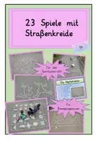 Vorschau - Spiele - Schuljahresende : Spiele mit Straßenkreide - Deckblatt