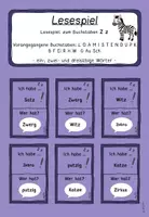 Vorschau - Spiele - Lesespiel Z z (Buchstabeneinführung) - Deckblatt