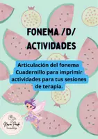 Vista previa - Unidades / Secuencias / Situaciones de Aprendizaje - Fonema d Actividades Fonoaudiológicas - Portada