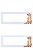 Vorschau - Mal- und Bastelvorlagen - Einschulung: Namensschilder für deine Otterklasse (ab Kl.1) - Seite 2