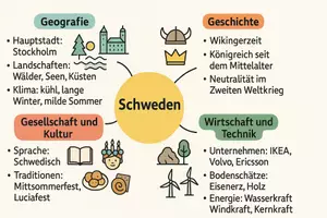Vorschau - Arbeitsblätter - Arbeitsblatt "Schweden" + Onlineübung & MP3 + Mindmap + Infografik - Seite 2