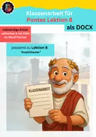 Vorschau - Klassenarbeiten - Lateinarbeit Klassenarbeit Pontes Lektion 8 mit EWH (PG) - Deckblatt