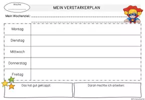 Vorschau - Fördermaterial/Inklusion - Verstärkerplan - Plan zur Verhaltensstärkung und Zielvereinbarung - Seite 2