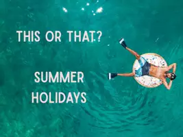 Aperçu - Jeux - SUMMER HOLIDAYS: This or That? Cards & Presentation / Speaking Activity / Dicussing/ ESL EFL - Page 1