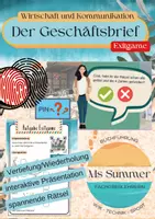 Vorschau - Arbeitsblätter - WiK - Geschäftsbrief Materialpaket: Erarbeitung, Zusatzmaterial, Exitgame - Seite 1