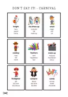 Aperçu - Jeux - CARNIVAL: Don't say it! / English Game / ESL EFL - Page 2