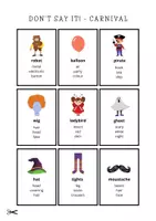 Aperçu - Jeux - CARNIVAL: Don't say it! / English Game / ESL EFL - Page 3