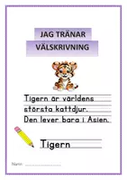 förhandsvisning - Öva välskrivning med djur / svårare - sida 2