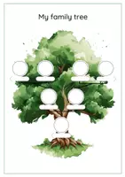 Aperçu - Présentation / Support pour le tableau - Family tree worksheets - Page 3