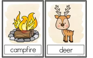 Aperçu - Cartes / Images - Camping A-Z - Flashcards (Anglais) - Page 2