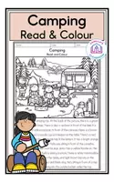 Aperçu - Feuilles d'exercices - Camping - Read & Colour (Anglais) - Page de couverture