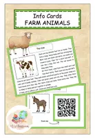 Vorschau - Arbeitsblätter - Info Cards Farm Animals - Deckblatt