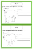 Vorschau - Arbeitsblätter - Info Cards Farm Animals - Seite 2